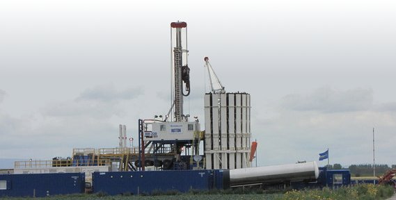 Cuadrilla drilling rig in UK.